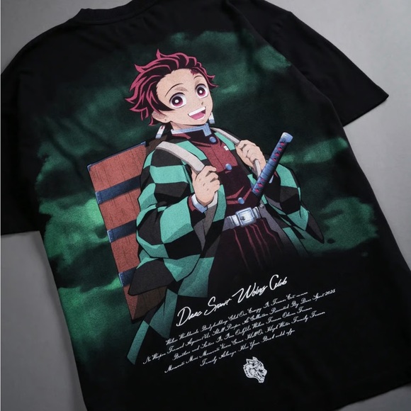 Darc Sport Demon Slayer Tanjiro Shirt  "SIDE BY SIDE" SERIES - Picture 1 of 4